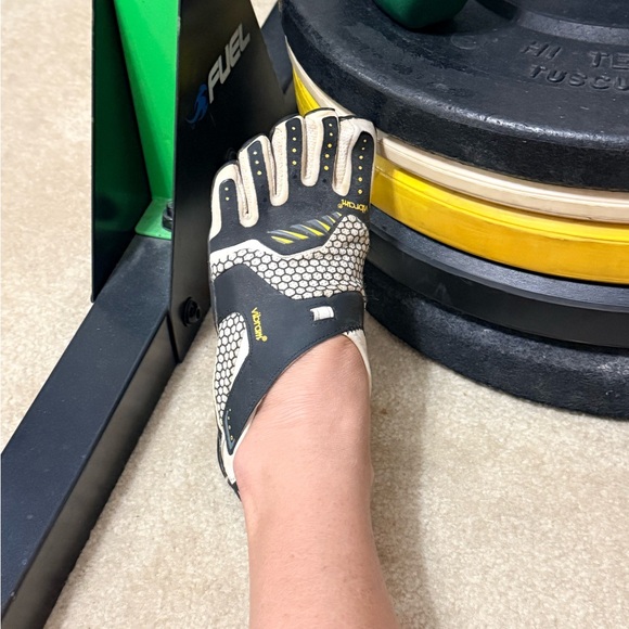Vibram Black and White Five-Toe Shoes - Picture 4 of 4